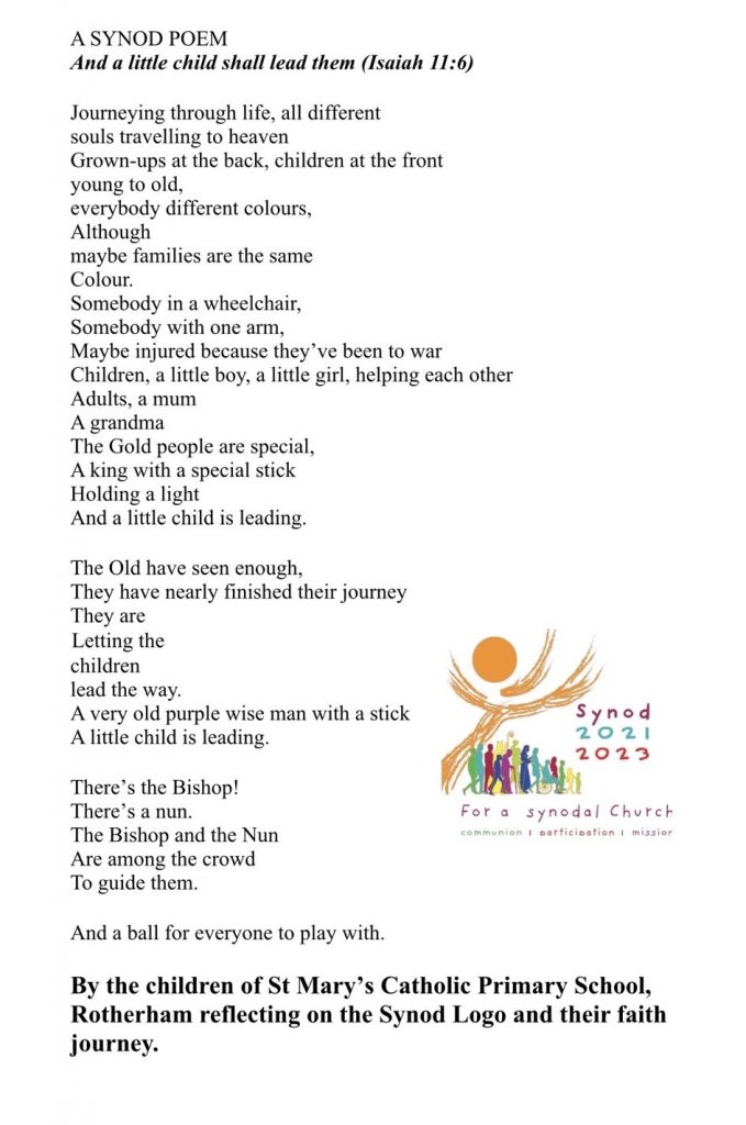 Children compose a synodal poem | Sharing synodal resources